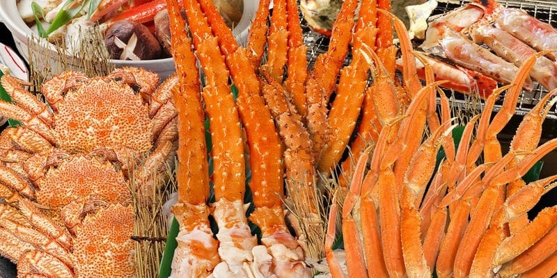 贅沢三昧プレミアコース！道産毛蟹＆6Lたらばカニ＆5Lずわい蟹食べ放題90分