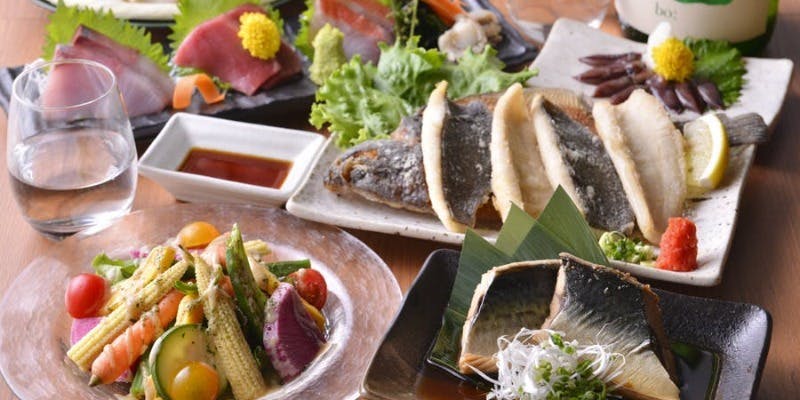 【雅～みやび～コース】月～木曜日限定！約50種の日本酒飲み比べ！2時間大人の飲み放題付き7品料理コース