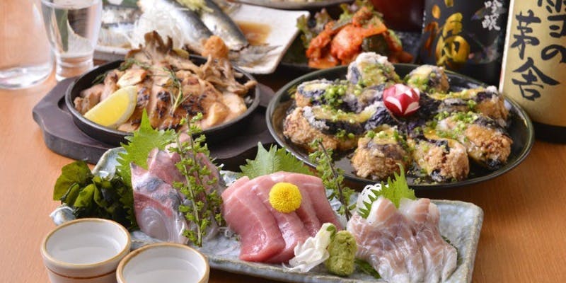 【福～ふく～コース】月曜～木曜日の平日限定プラン！日本酒飲み比べ！2時間日本酒50種飲み放題　料理全7品