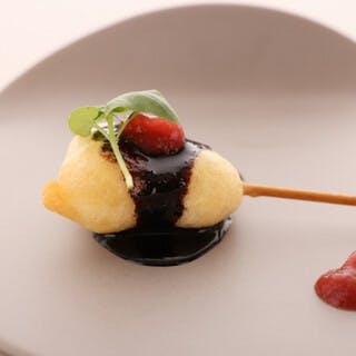 九州食材を使ったフレンチ串揚げ