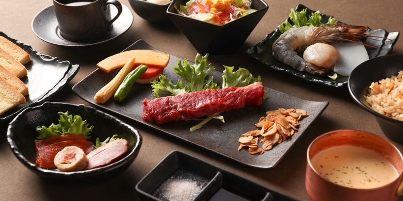 シーフード付きレディースコース