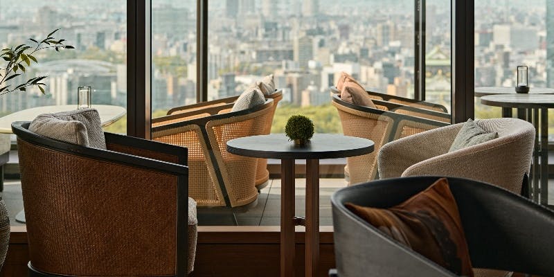 【屋内・窓側席プラン】大阪城ビューの窓側席確約90分フリーフロープラン