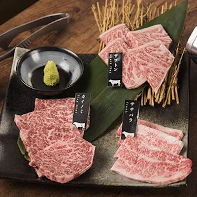 希少部位を堪能できる三種盛り