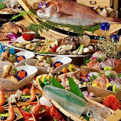 旬の海の幸を堪能するコース料理