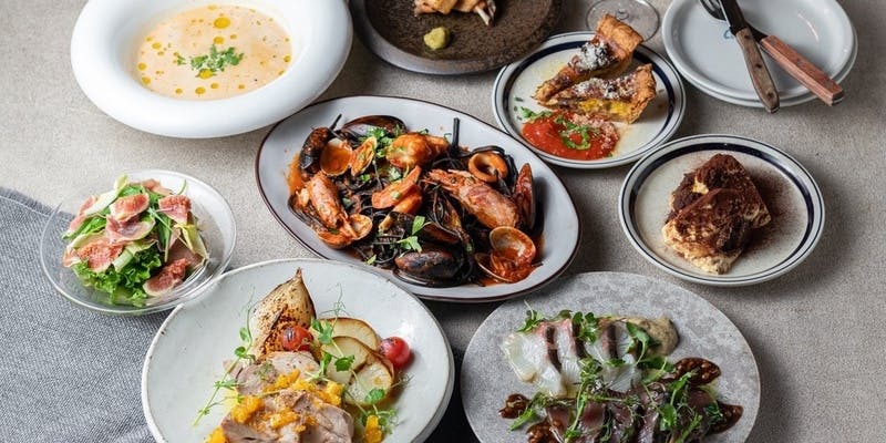 【AUTUNNO PLAN】スープ・カルパッチョ・パスタ・メイン・自家製のティラミス＋2H飲み放題