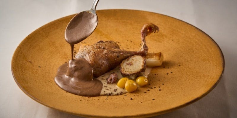 【graineおまかせコース】冷・温前菜から魚料理、こだわりの鳩料理・パスタ・デザートまで愉しめる