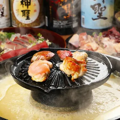 丹波黒鶏の焼きしゃぶが大人気