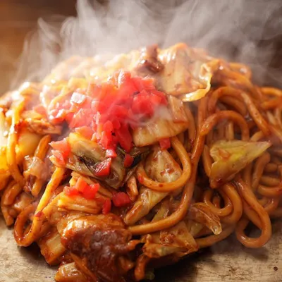 自家製ソースが決め手の焼きそば