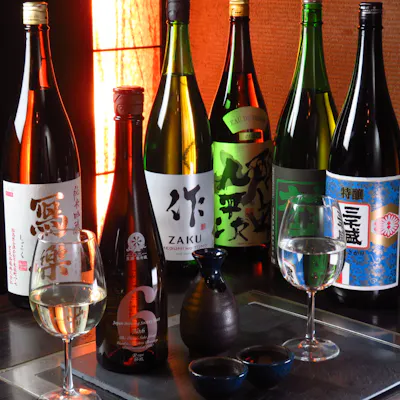 銘柄日本酒や焼酎も充実