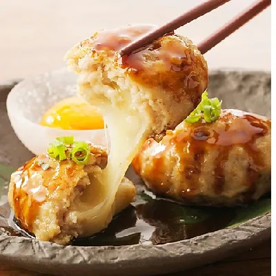 わん名物!! 手づくりとろ~りチーズつくね