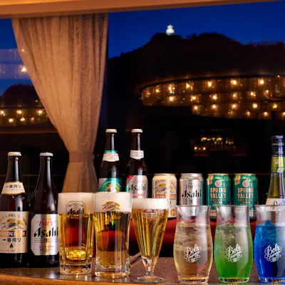 生ビール含む70種以上の充実した飲み放題ラインナップ