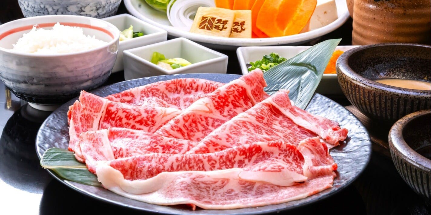 『スタうー特価』　松坂屋　『会席膳』　お盆　5枚 お肉膳スギモト 松坂屋名古屋店 【 松阪牛 上ロースしゃぶしゃぶ