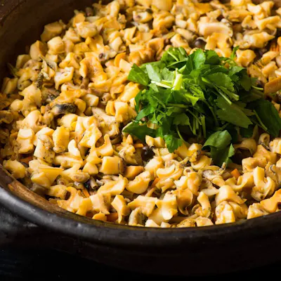 地元の味「魚津ばい飯」