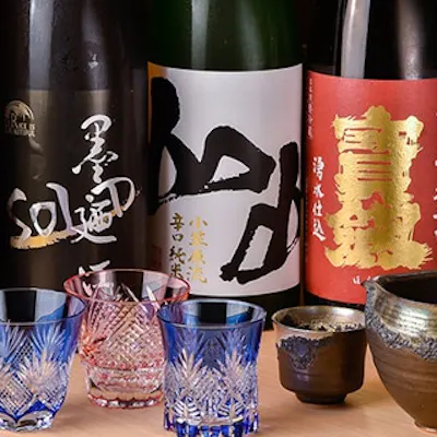 ペアリングも可能。多彩に揃える日本酒や焼酎