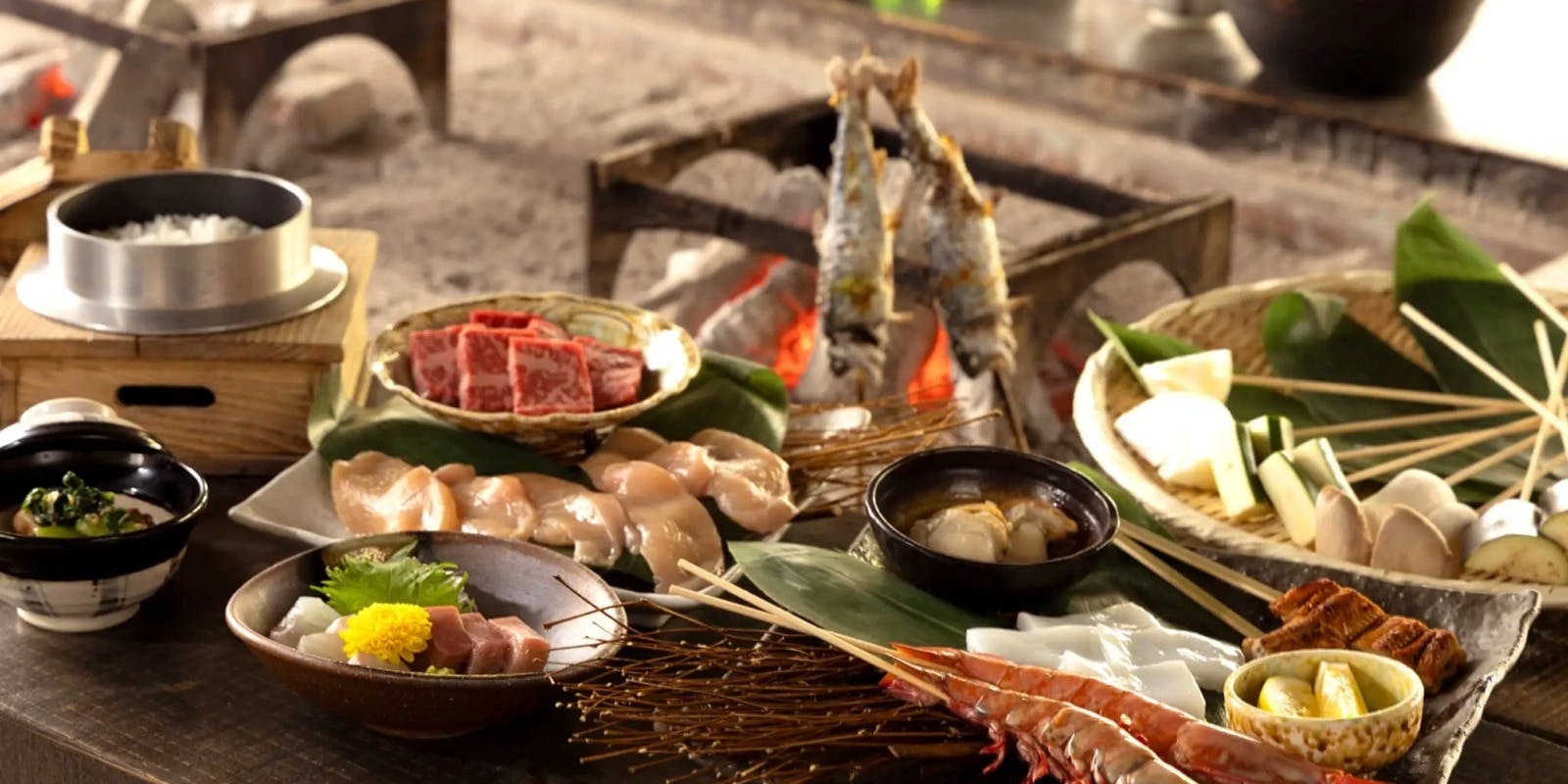 囲炉裏料理 熾火 (おきび) - 【ネスタリゾート神戸】天然温泉 十界の湯