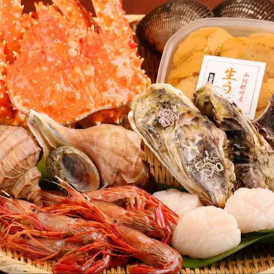 地元産の新鮮な魚介を使用