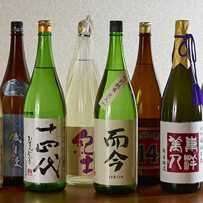 日本酒を中心に豊富なドリンクメニュー