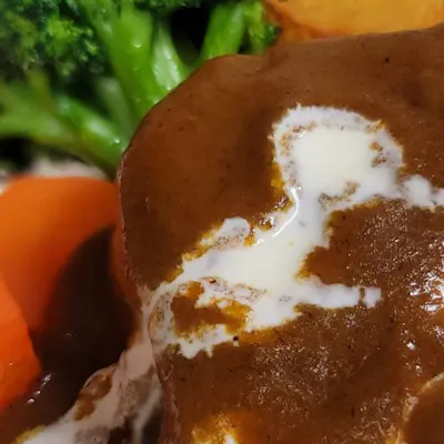 絶品。特製ハンバーグ