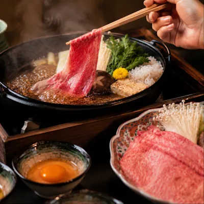 A5米沢牛を味わう贅沢すき焼き