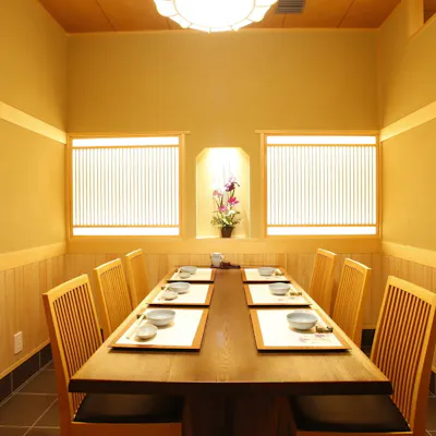 接待や会食にふさわしい上質な空間