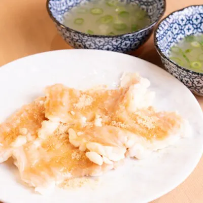 さっぱり味わえる「トロてっちゃん」洗い出汁