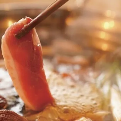名物 希少なかすみ鴨の鴨しゃぶ