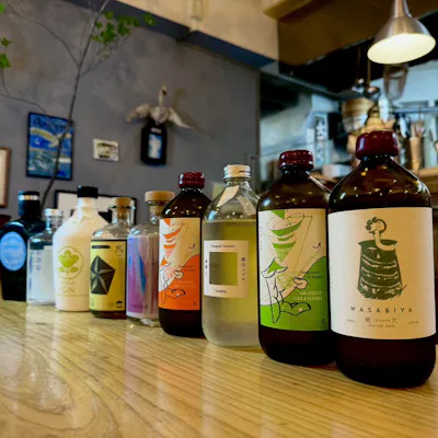 ひと味違うクラフトジン、日本酒、ナチュラルワイン