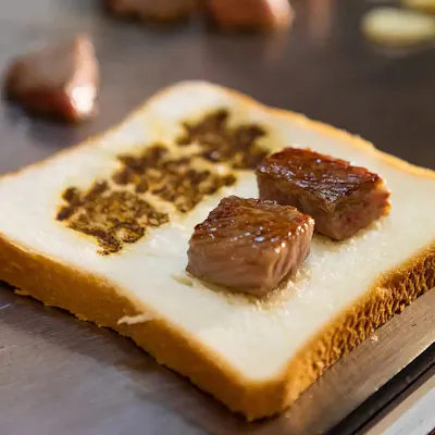 名物のステーキサンドウィッチ