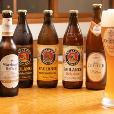 ドイツ直輸入のビールで乾杯