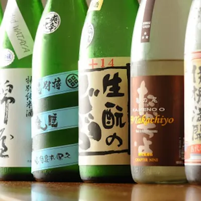 料理を引き立てる厳選国産酒のラインアップ
