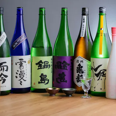 料理と楽しむ豊富な日本酒とお酒