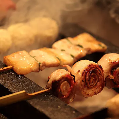 職人の技が光る備長炭焼きの串料理