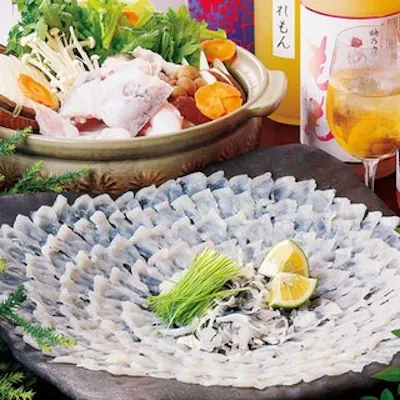 豪華とらふくや大将渾身の海鮮尽くし。贅を尽くした特別コース