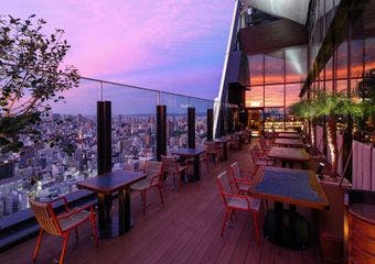 タイで人気のルーフトップ空間が大阪にも登場。大阪の街並みを見渡せるこのレストランでは、こだわりのお料理とワインやカクテルを取り揃えています。