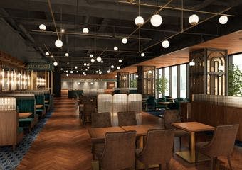 鉄道旅のように豊かな時間を過ごすフレンチビストロダイニング