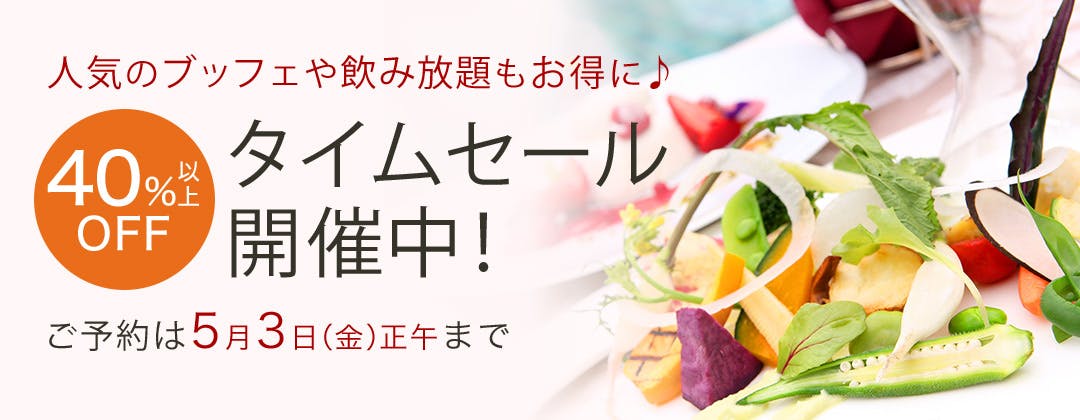 タイムセール<5月3日(金)正午まで>